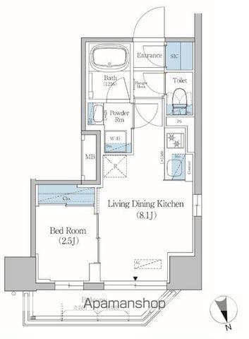 アーバネックス北上野(1LDK/7階)の間取り写真