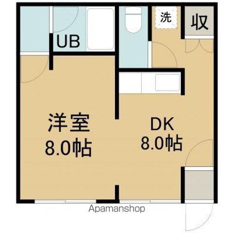 マンションハイライフ(1DK/3階)の間取り写真