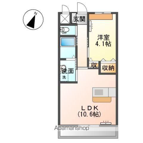 アールズ ハイム(1LDK/2階)の間取り写真