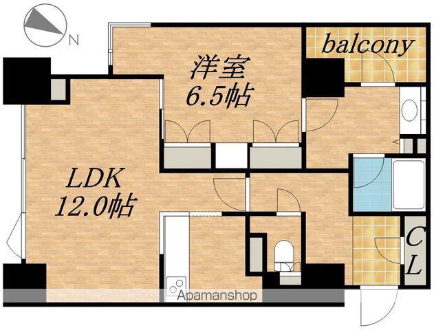 プライムメゾン南2条(1LDK/9階)の間取り写真