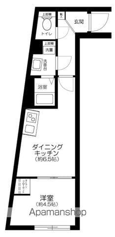 RESIDENCE 南千住(1DK/1階)の間取り写真
