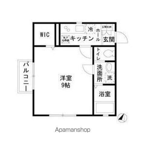 メゾン大岡A(1K/1階)の間取り写真