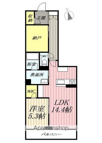 グランエスポア早稲田(1LDK/3階)の間取り写真