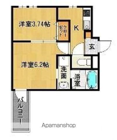 CHERIM試験場前(2K/3階)の間取り写真