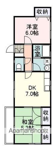 ハイツTAB(2DK/2階)の間取り写真