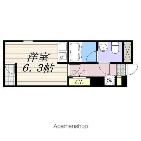 SEASCAPE千葉みなと(ワンルーム/10階)の間取り写真