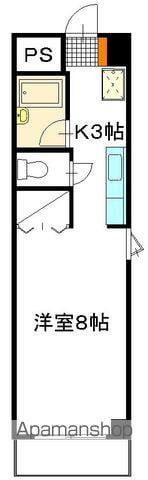 エスパシオ(1K/2階)の間取り写真