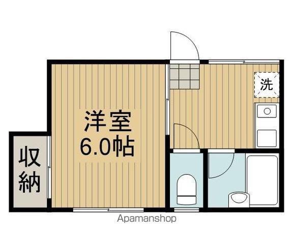 小川ビル(1K/3階)の間取り写真