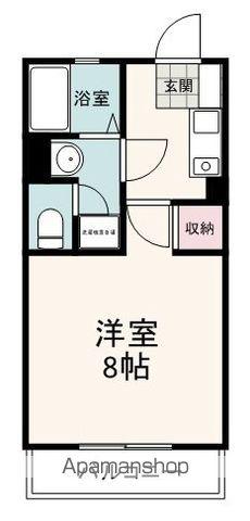 チェスナッツ(1K/2階)の間取り写真