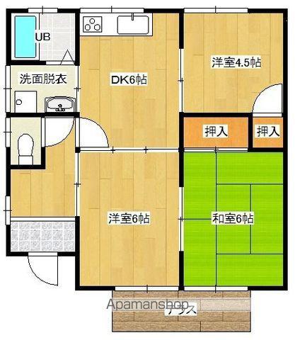 日豊本線 西都城駅 徒歩17分 1階建 築30年(3DK)の間取り写真