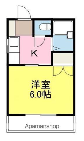 ハイツSINYU(1K/2階)の間取り写真