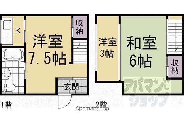 上賀茂狭間町17ー16(2K)の間取り写真