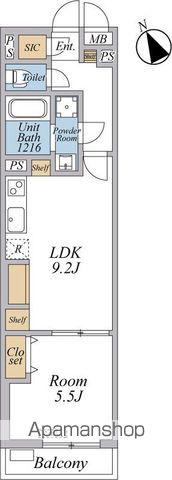 リブリ・西台(1LDK/2階)の間取り写真