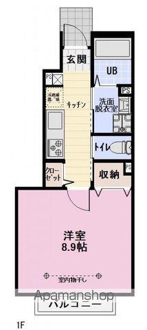 PATRIA(1K/1階)の間取り写真