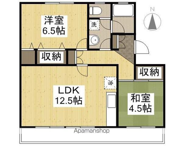 サンライズパレス(2LDK/3階)の間取り写真