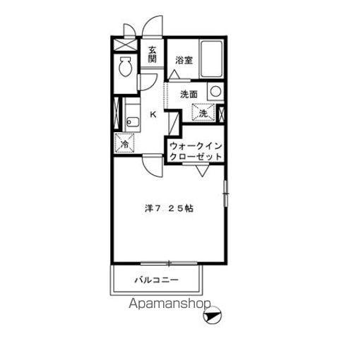 アピテ・プレミール(1K/3階)の間取り写真