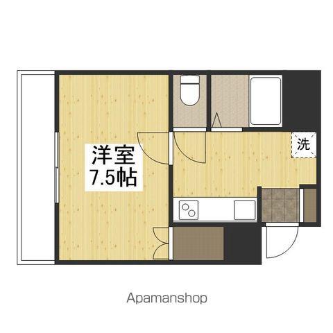 ルークレジデンス姫路Ⅲ(1K/3階)の間取り写真