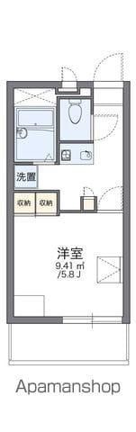 レオパレスカメリア3(1K/2階)の間取り写真
