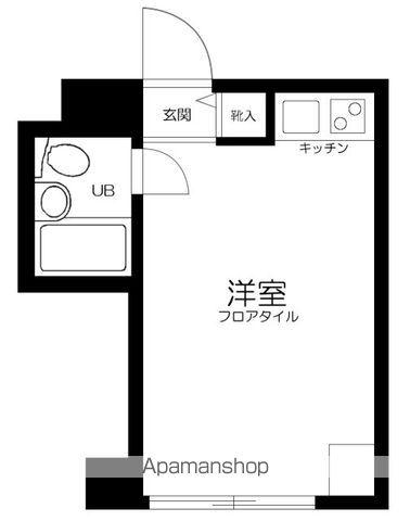 日興パレス渋谷(ワンルーム/1階)の間取り写真