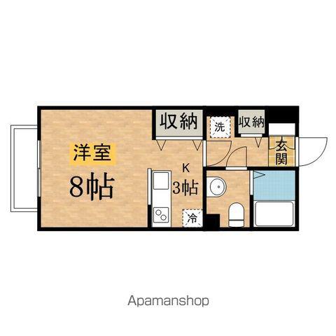 エストレージャ(ワンルーム/2階)の間取り写真