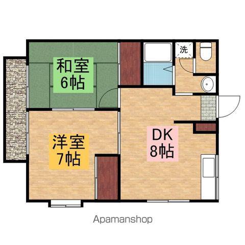 コージーハウス(2DK/2階)の間取り写真