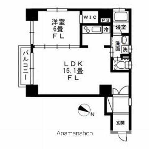 KDXレジデンス一番町(1LDK/5階)の間取り写真