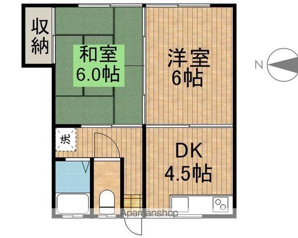 代田コーポ(2K/1階)の間取り写真