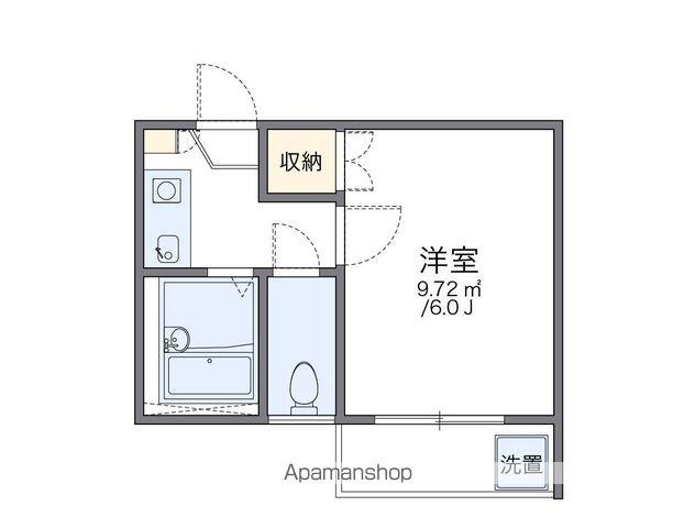 レオパレス水前寺西PART4A(1K/2階)の間取り写真