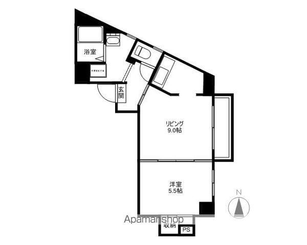 ブリランテサクラ(1LDK/3階)の間取り写真