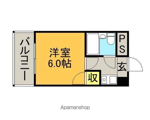 クリーンハイツ(ワンルーム/3階)の間取り写真