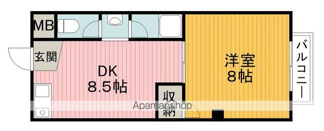 イワタバコ苑(1LDK/2階)の間取り写真