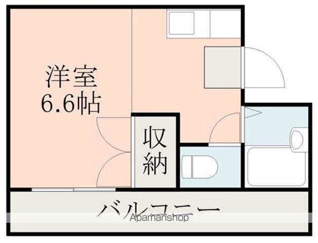 ロフティ天神(ワンルーム/4階)の間取り写真