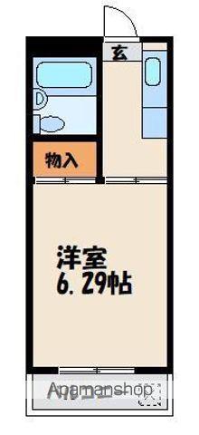 ヒルズハイツ(1K/1階)の間取り写真
