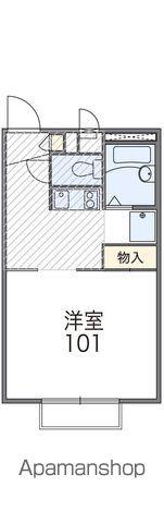 レオパレス翠(1K/1階)の間取り写真