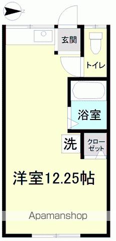 引地アパート(ワンルーム/3階)の間取り写真