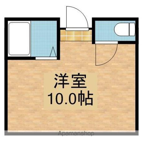 花川ヴィレッジ(ワンルーム/2階)の間取り写真