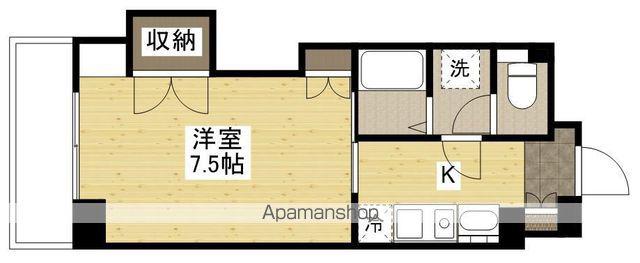 KSB 祇園(1K/7階)の間取り写真