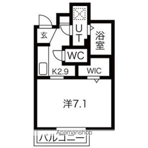 GRANDーJETE(1K/1階)の間取り写真