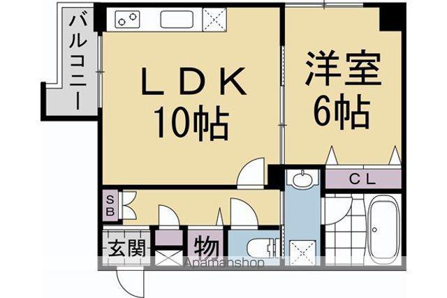 SAIMON(1LDK/2階)の間取り写真