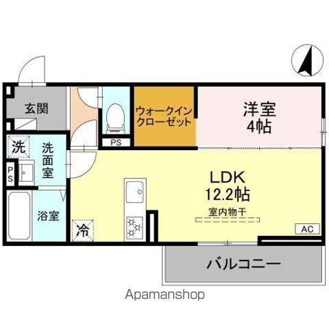 SOPHIA II B(1LDK/3階)の間取り写真