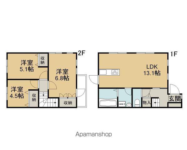 湖西線 おごと温泉駅 徒歩22分 2階建 築13年(3LDK)の間取り写真