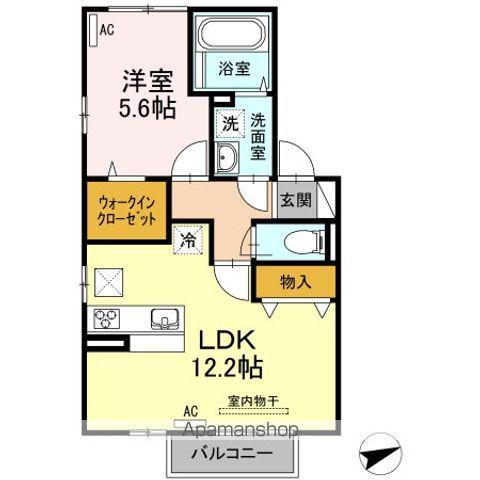 レクサリー(1LDK/1階)の間取り写真