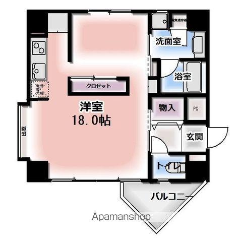 サンフレア日出町(ワンルーム/4階)の間取り写真