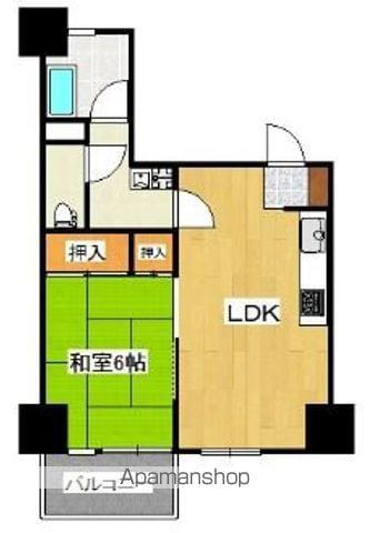 シャトレ南公園壱番館(1LDK/2階)の間取り写真