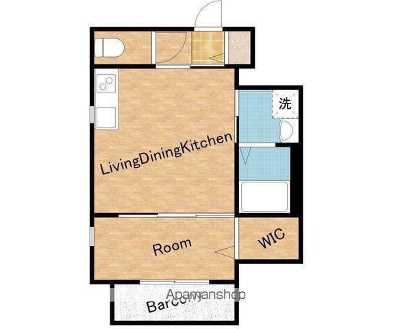 セジュール本町(1LDK/1階)の間取り写真