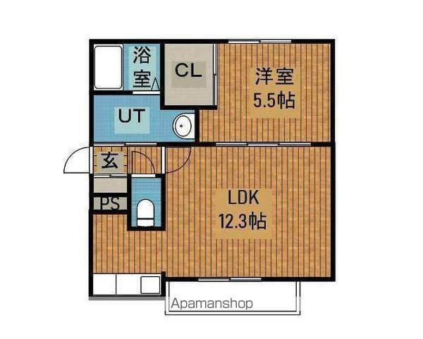 パッシブプレイスA棟(1LDK/3階)の間取り写真