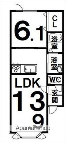 SERIEⅡ(1LDK/2階)の間取り写真