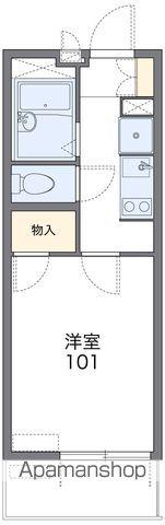 レオパレス稲葉山 彦八(1K/3階)の間取り写真