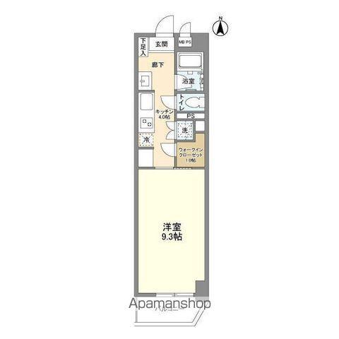 グレイス・ビル(1K/5階)の間取り写真