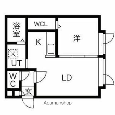 OCEAN PLACE 南小樽(1LDK/2階)の間取り写真